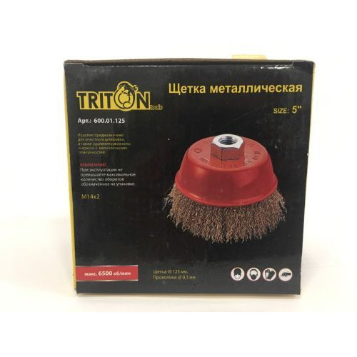 Щетка торцевая гофрированная TRITON 600.01.125