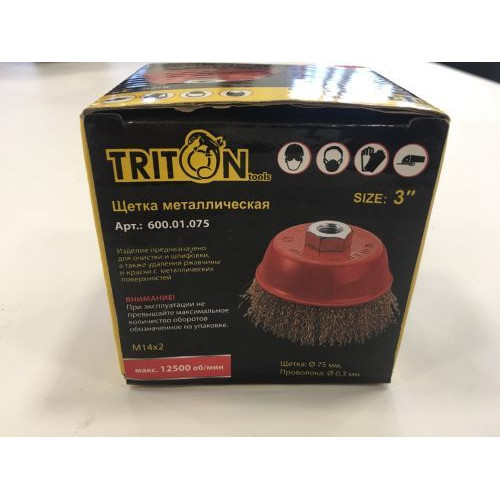 Щетка торцевая гофрированная TRITON 600.01.075