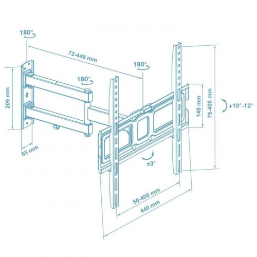 Кронштейн для ТВ WALFIX R-401B