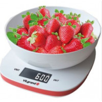 Весы кухонные VILGRAND VKS-517 белые (чаша)