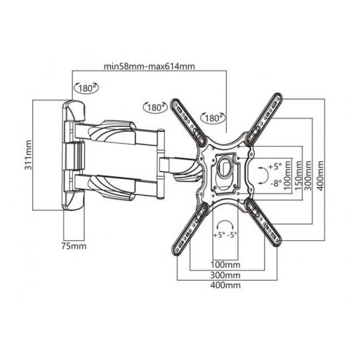 Кронштейн для ТВ DIGITAL DRP-ST41