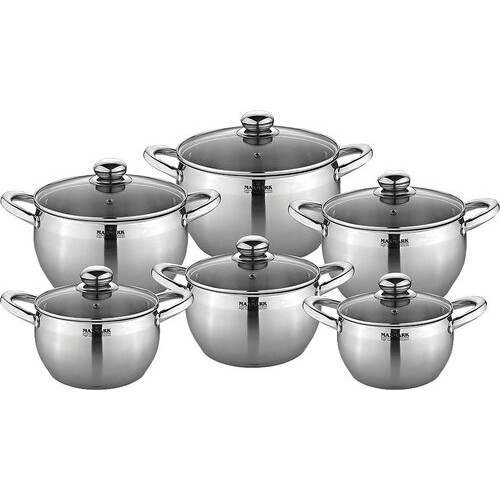 Набор посуды MAXMARK MK-APP7512B (12 пр.)