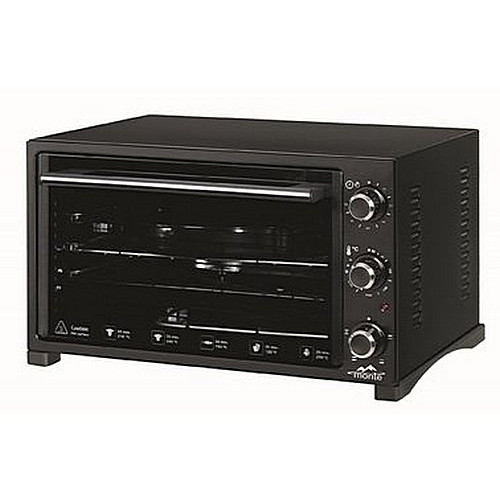 Электродуховка MONTE MT-2200 Black (36л, 1420 Вт, конвекц., таймер, эмаль)
