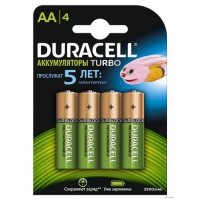 Аккумулятор DURACELL HR6 (AA) 2500 mAh (4 шт. в блист.)