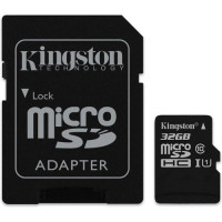 Карта памяти microSDHC 32Gb Kingston UHS-I (SDCS/32GB)