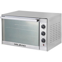 Електрична піч MILANO MO-48 L INOX (48л,конвекція, вертел, кругл. лист, скляна панель)