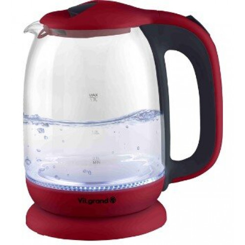 Чайник VILGRAND VL4172GK (1,7 л; 2кВт; LED-подсветка) (стекло)