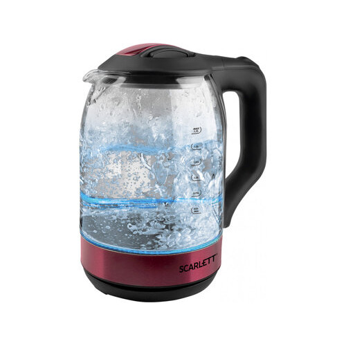 Чайник SCARLETT SC-EK27G44 (1800Вт, 1,7л, стекло)