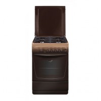 Плита газовая GEFEST CG 60MC6 K19 коричневая (газ контроль дух,поджигк нопкой,подсветка,чуг.реш)