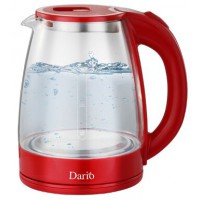 Чайник DARIO DR1802 RED (1,8 л; 1,8 кВт) Стекло