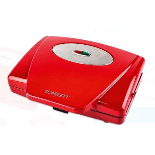 Бутербродница SCARLETT SC TM 11036 (750Вт, сендвич,красный)