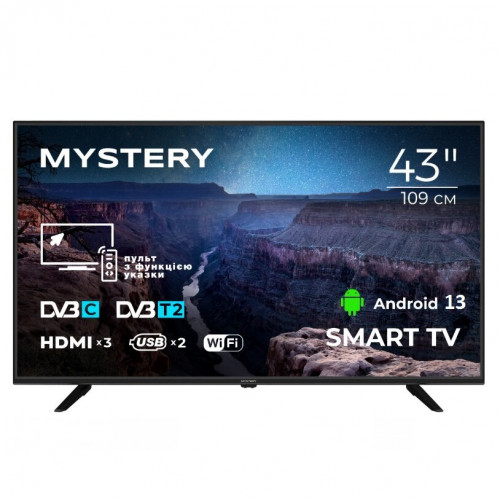 Телевізор 43 MYSTERY MTV-4350FST2 Smart (FullHD)