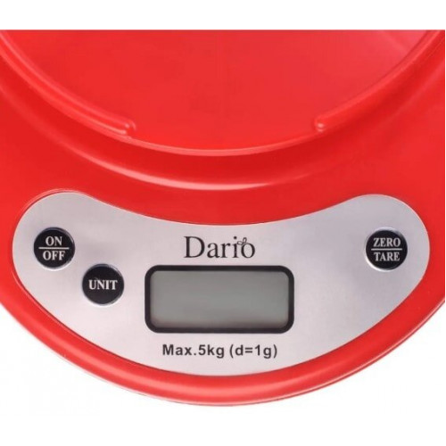 Весы кухонные DARIO DKS-505С red