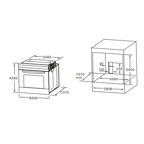 Духовка электрическая INTERLINE FEV 281 MCN BA