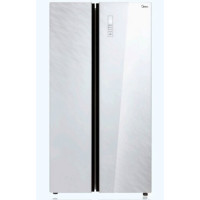 Холодильник Side By Side MIDEA HC-689WEN WG белое стекло 