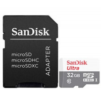Карта памяти microSDHC 32Gb SanDisk UHS-I  (SDSQUNR-032G-GN3MA)