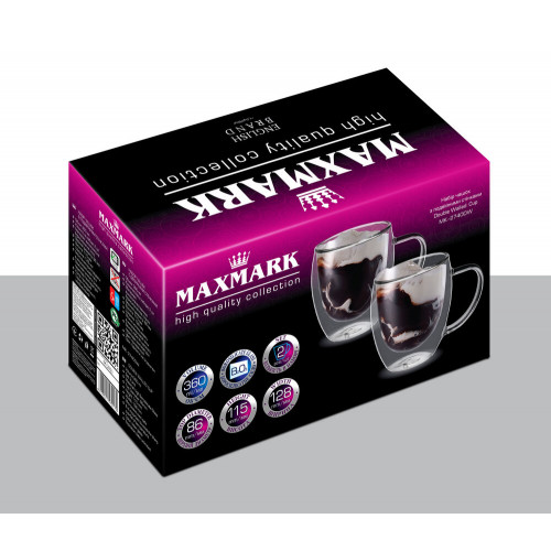 Набір чашок із подвійними стінками MAXMARK MK-2740DW