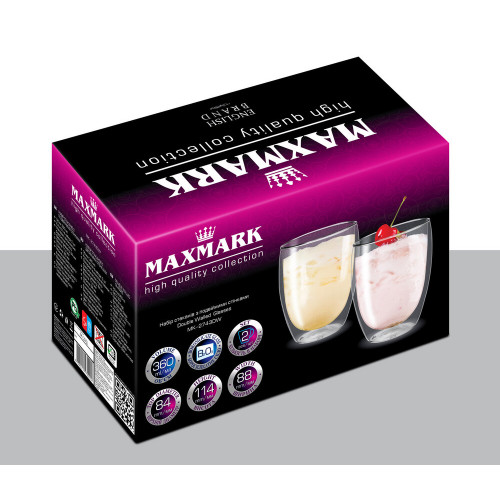 Набір склянок із подвійними стінками MAXMARK MK-2743DW