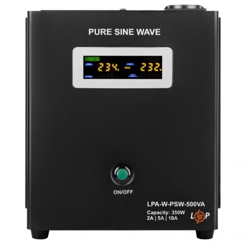 ИБП LogicPower LPA-W-PSW-500VA (350Вт) 2A/5A/10A с правильной синусоидой 12V (LP7145)