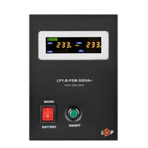 ИБП LogicPower LPY-B-PSW-500VA+ (350Вт) 5A/10A с правильной синусоидой 12V (LP4149)