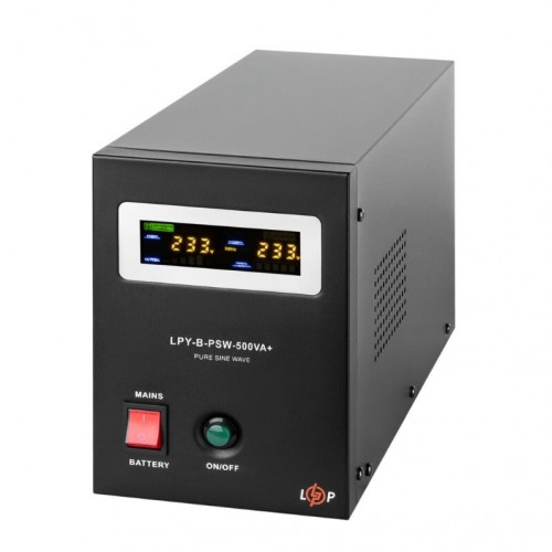 ИБП LogicPower LPY-B-PSW-500VA+ (350Вт) 5A/10A с правильной синусоидой 12V (LP4149)