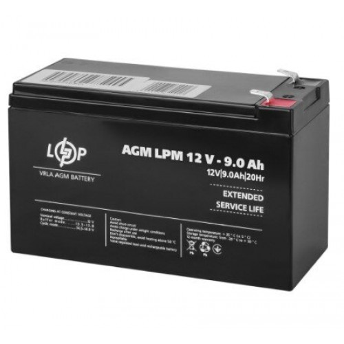 Акумулятор AGM LogicPower LPM 12V-9Ah (LP3866)