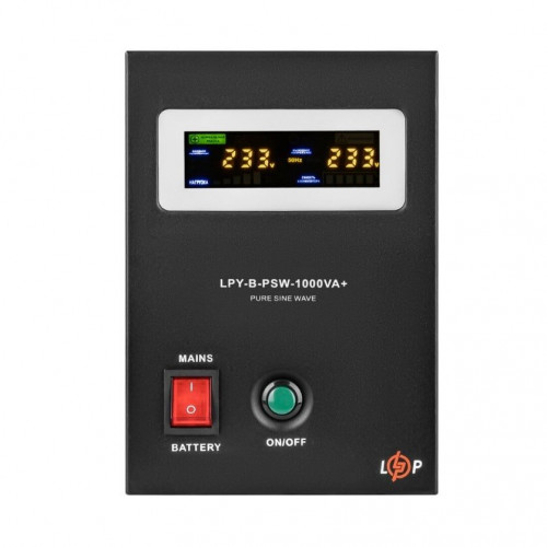 ИБП LogicPower LPY-B-PSW-1000VA+ (700Вт) 10A/20A с правильной синусоидой 12V (LP4151)