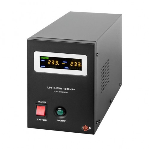 ИБП LogicPower LPY-B-PSW-1000VA+ (700Вт) 10A/20A с правильной синусоидой 12V (LP4151)