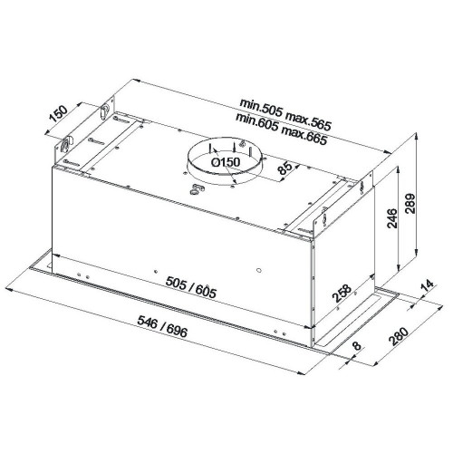Вытяжка встр. Best Chef Smart box 1000 inox 53 (OCAR55J4SW.S3.SA_BST)