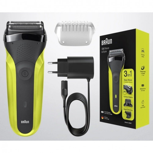 Бритва BRAUN Series 3 300BT Black/Green