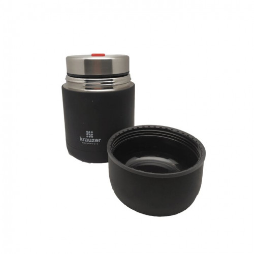 Термос 750мл KRAUZER 80-750 BLACK SOFT TOUCH