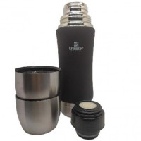 Термос 750мл KRAUZER 80-750 BLACK SOFT TOUCH