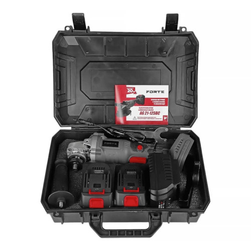 Шлифмашина аккумуляторная Forte AG 21-125BC