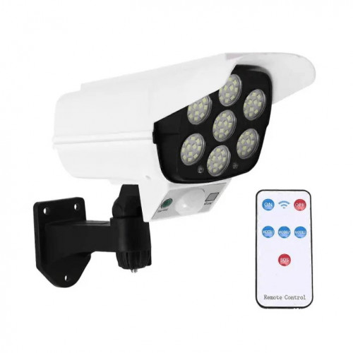 Фонарь уличный 77 COB LED с датчиком движения и солнечной панелью