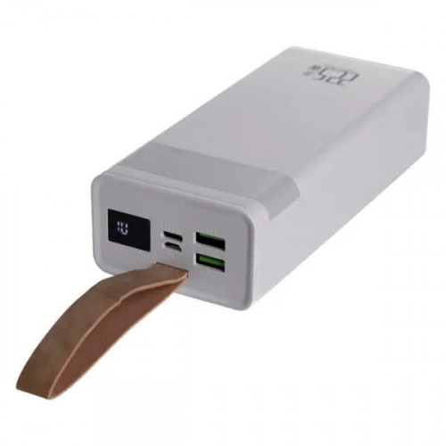 Внешний аккумулятор (павербанк) HP-N50 LEVINO 30000 mAh с фонариком USB-C/USB-A/MicroUSB